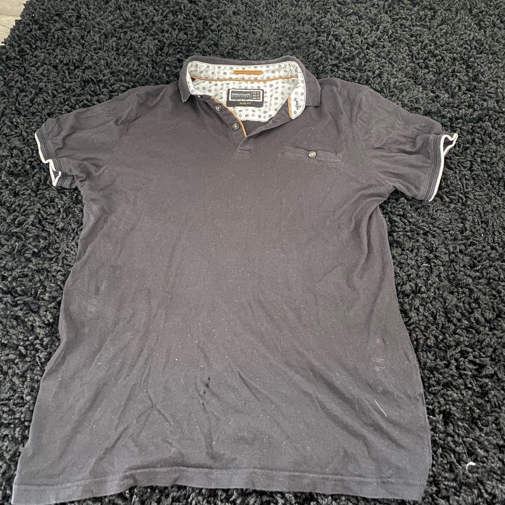 Black polo mens medium shirt